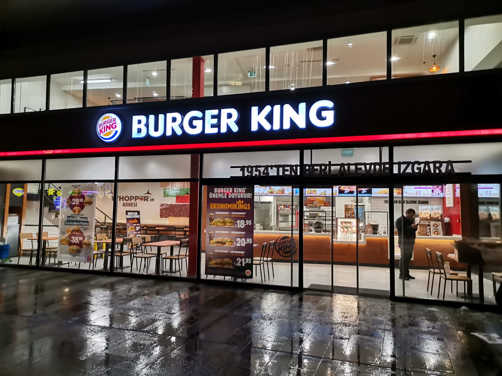 Burger King Beşiktaş Şube Tabelası