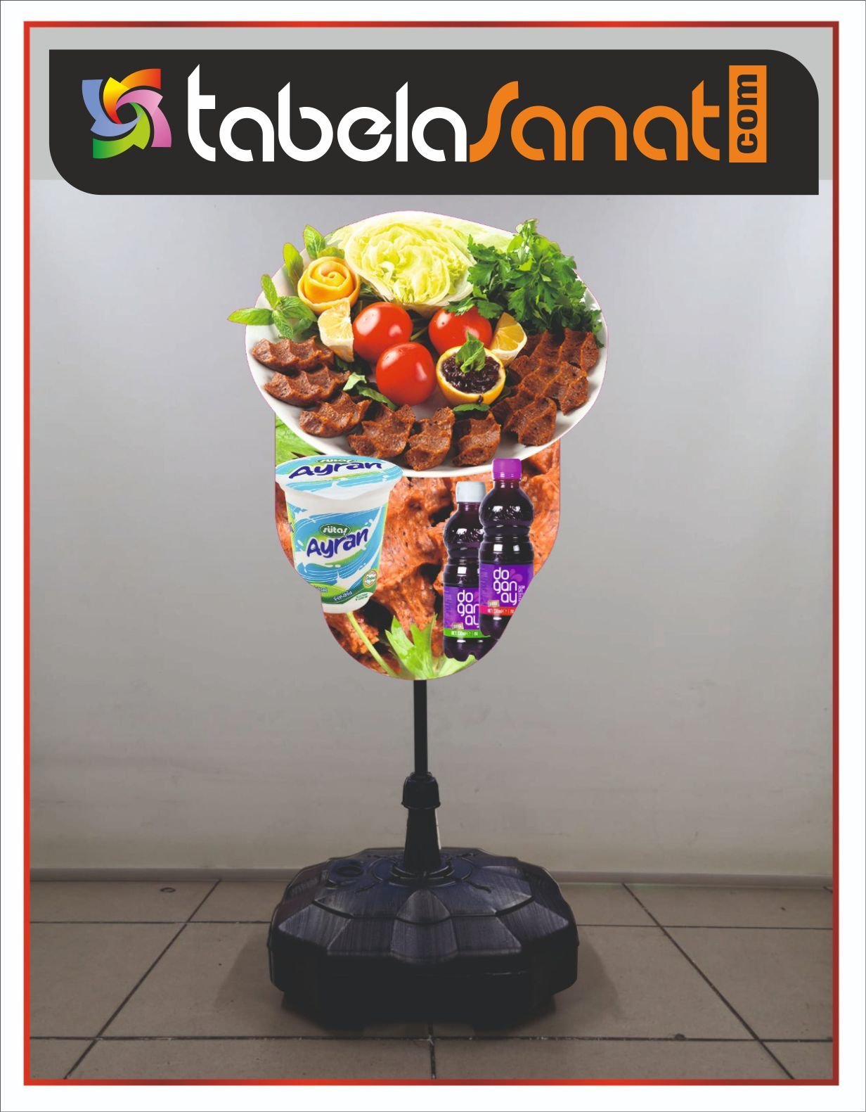 Çiğköfte Reklam Tabelası