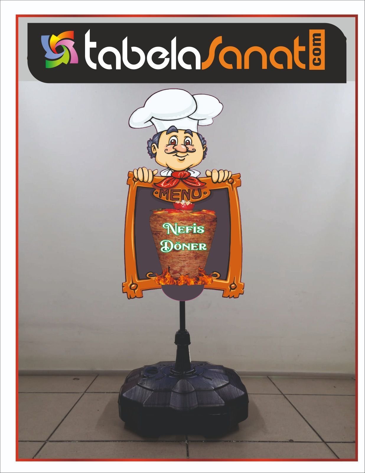 Dönerci Menü Tabelası