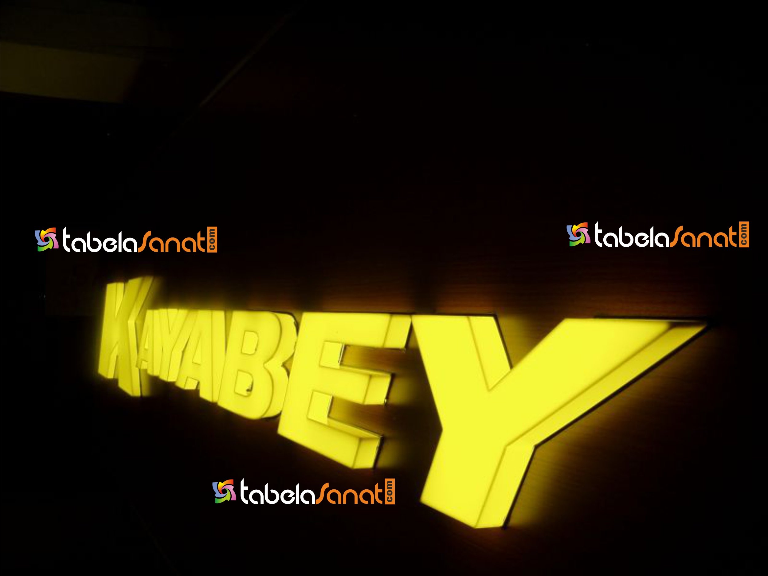 KayaBey Restaurant Işıklı Kutu Harf Bayi Tabelası