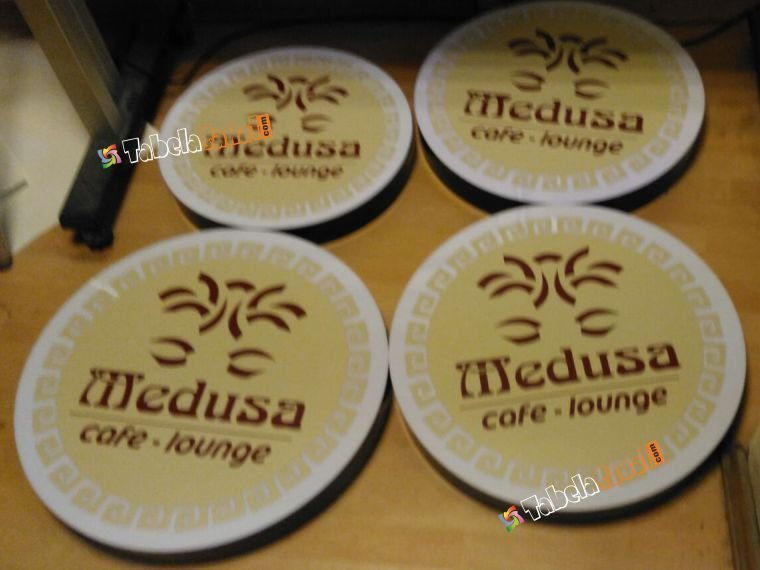 cafe lounge led ışıklı pleksi tabela