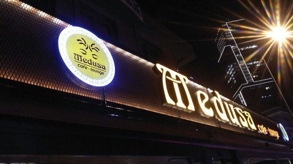 cafe pleksi kutu harf ışıklı tabela