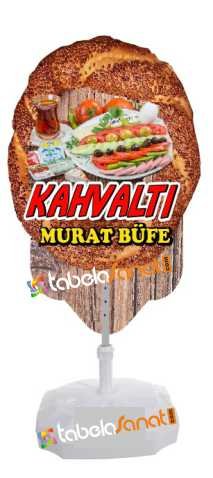 Kahvaltı Simitçi Reklam Tabela Dubası