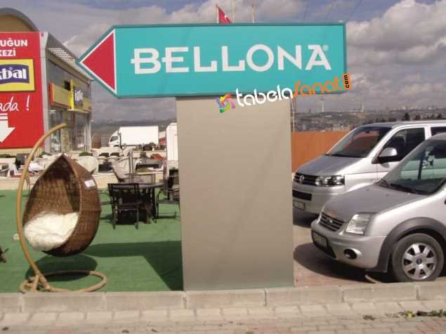 mobilya ışıklı kanopi totem tabela