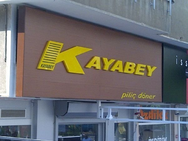 piliç döner pleksi kutu harf ışıklı tabela