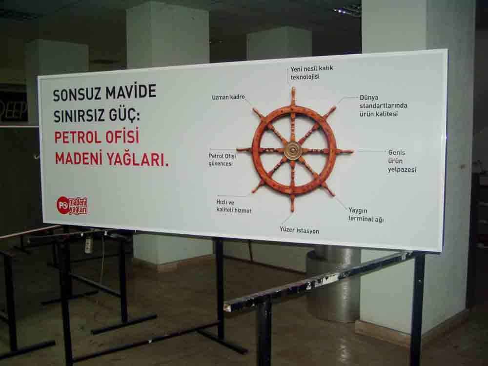 vinil germe ışıklı tabela tabelası