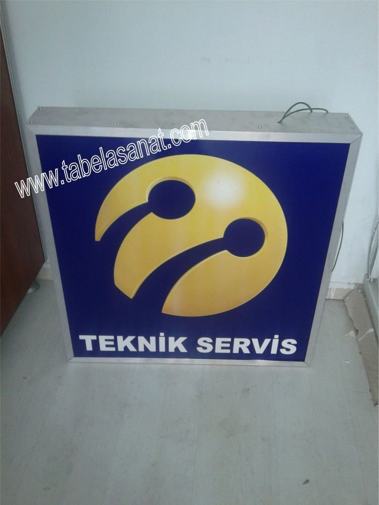 yeni logolu turkcell askılı ışıklı fener tabela